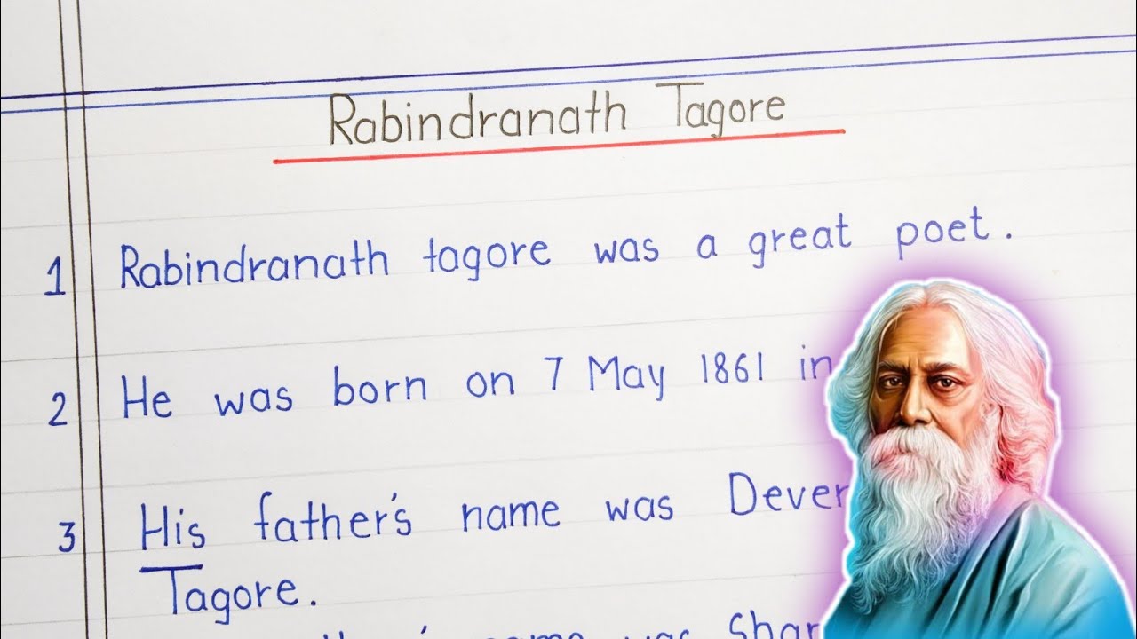 essay on rabindranath tagore for class 3