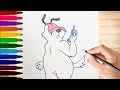 رسم للاطفال رسم كلب لوني تونز رسم سهل للاطفال رسم كرتون للاطفال تعليم رسم للاطفال بسهولة