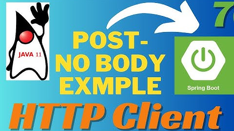 Http Client Post NoBody Example| Http Client in Spring Boot | Http Client Post in SpringBoot