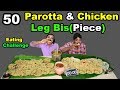 50 Parotta & Chicken Gravy(Leg Piece) Eating Challenge | Parotta Pandey vs Saapattu Raman |