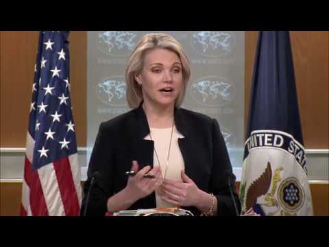 Video: Heather Nauert je okouzlující „mluvící hlava“ministerstva zahraničí