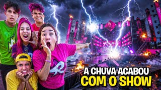 VLOG DO SHOW NO PARQUE DE DIVERSÕES *A chuva acabou com tudo !