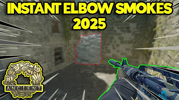 ALL INSTANT ELBOW SMOKES on Ancient in CS2 (2025)