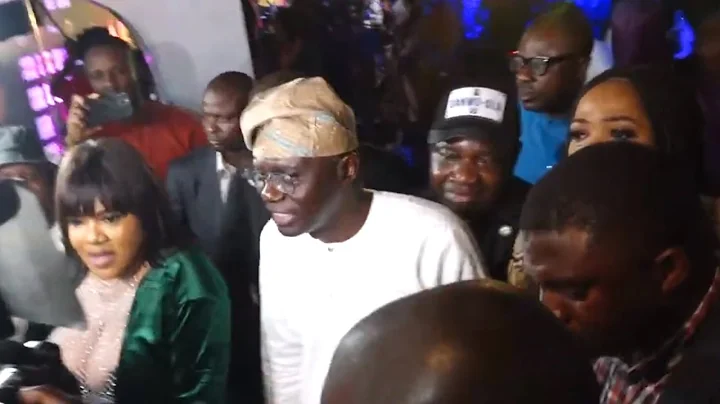 SEE WHAT HAPPENNED, MOMENT GOV.  BABAJIDE SANWO OLU CAME IN FOR TOYIN ABRAHAM MOVIE PREMIERE IJAKUMO