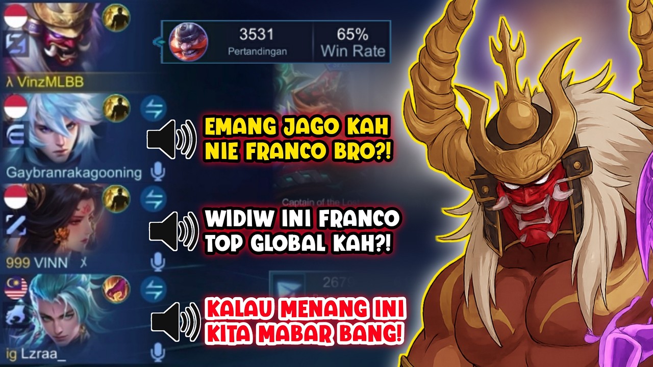 REACTION PUBLIC KETIKA GUA PAKAI HERO FRANCO DAN KALI INI ACCURACY HOOK GUA MENGGILA BANGET!!