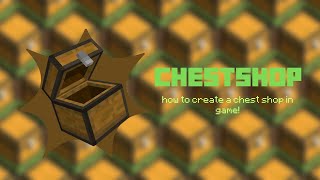 How to Create a Chest Shop (Updated)