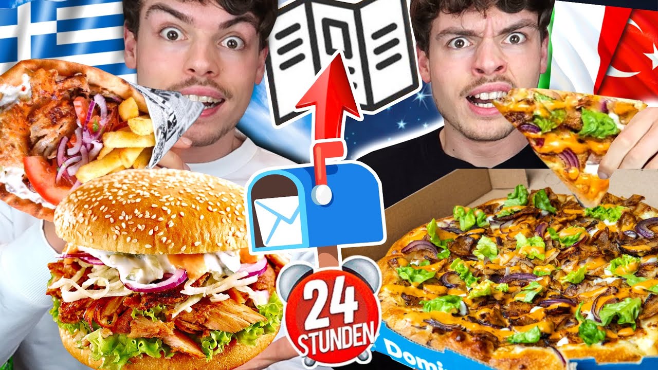 Ich lebe nur von ESSENS-FLYER aus meinem BRIEFKASTEN für 24 Stunde (Spezial Folge)