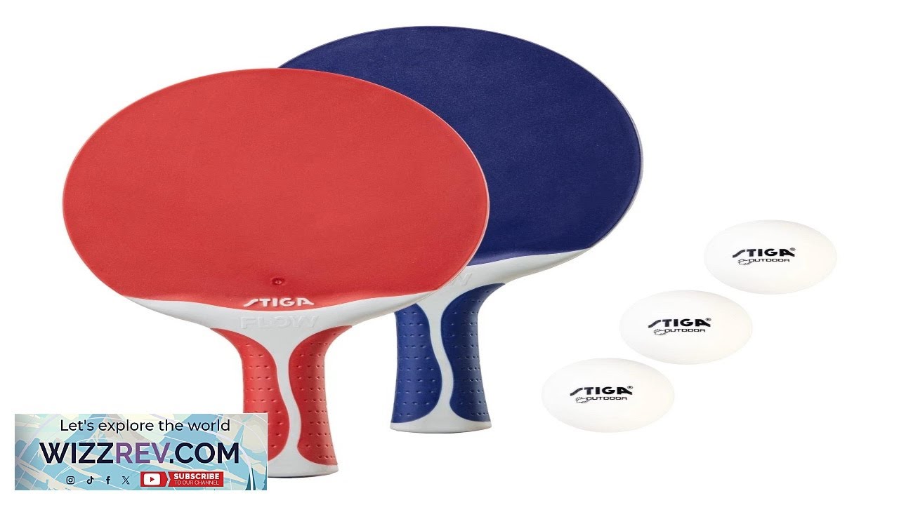 STIGA Flow Outdoor 2 Player Table Tennis Set Includes Two Outdoor Rackets and...