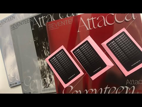 Seventeen Attacca Unboxing (All 3 version + HYBE Insight