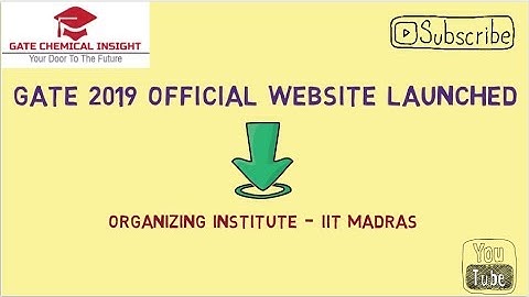 Gate 2019 1st Official Annoucement - Details