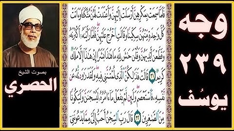 الصفحة 239 سورة يوسف  - فلما سمعت بمكرهن أرسلت إليهن وأعتدت لهن متكأ وآتت كل واحدة منهن سكينا وقالت