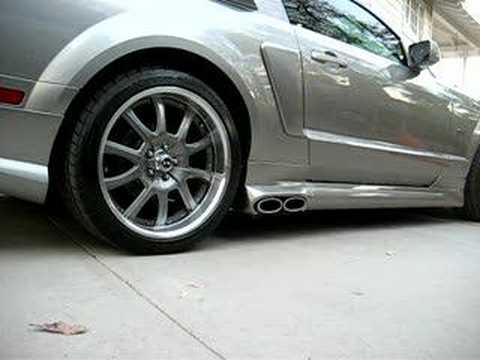 08 Mustang Cervini's "Eleanor" Side Pipes Startup - YouTube