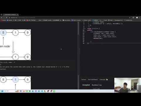 leetcode daily challenge - 237. Delete Node in a Linked List