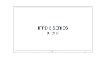 Optoma Creative Touch 3 Series interactive flat panel displays - basic features tutorial
