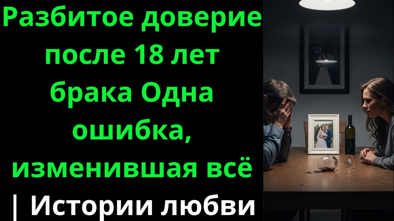Разбитое доверие после 18 лет брака. Одна ошибка, изменившая всё | Истории любви