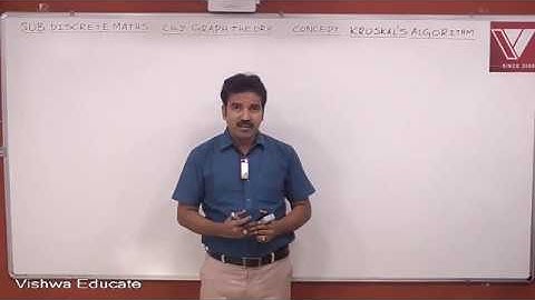 GATE Lectures | Discrete Maths | Graph Theory | Kruskal
