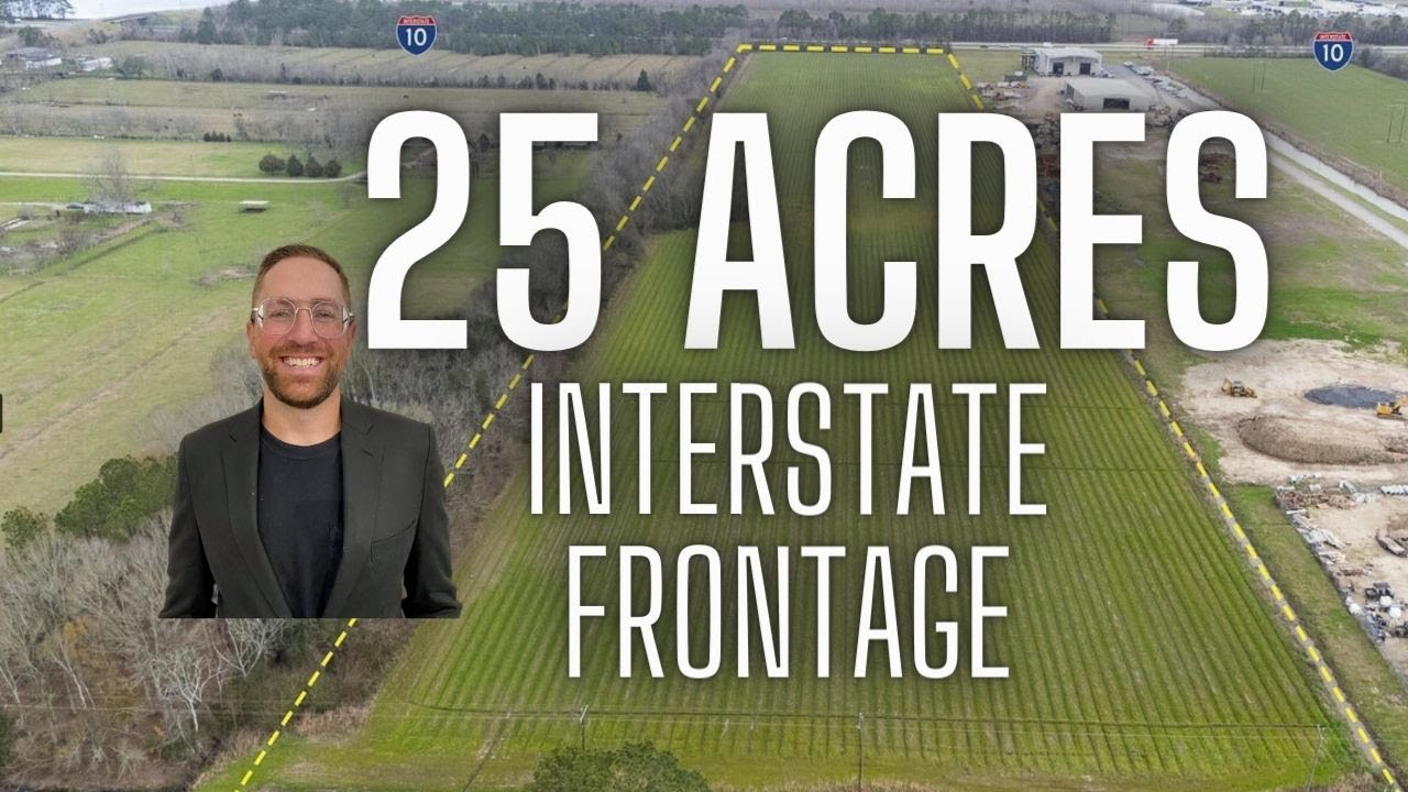 25 Acre Property w Interstate Frontage For Sale! Duson LA Land