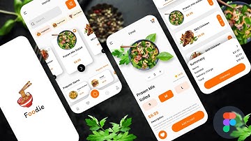 Figma UI design tutorial for beginners | Create Food ordering app UI design with Figma