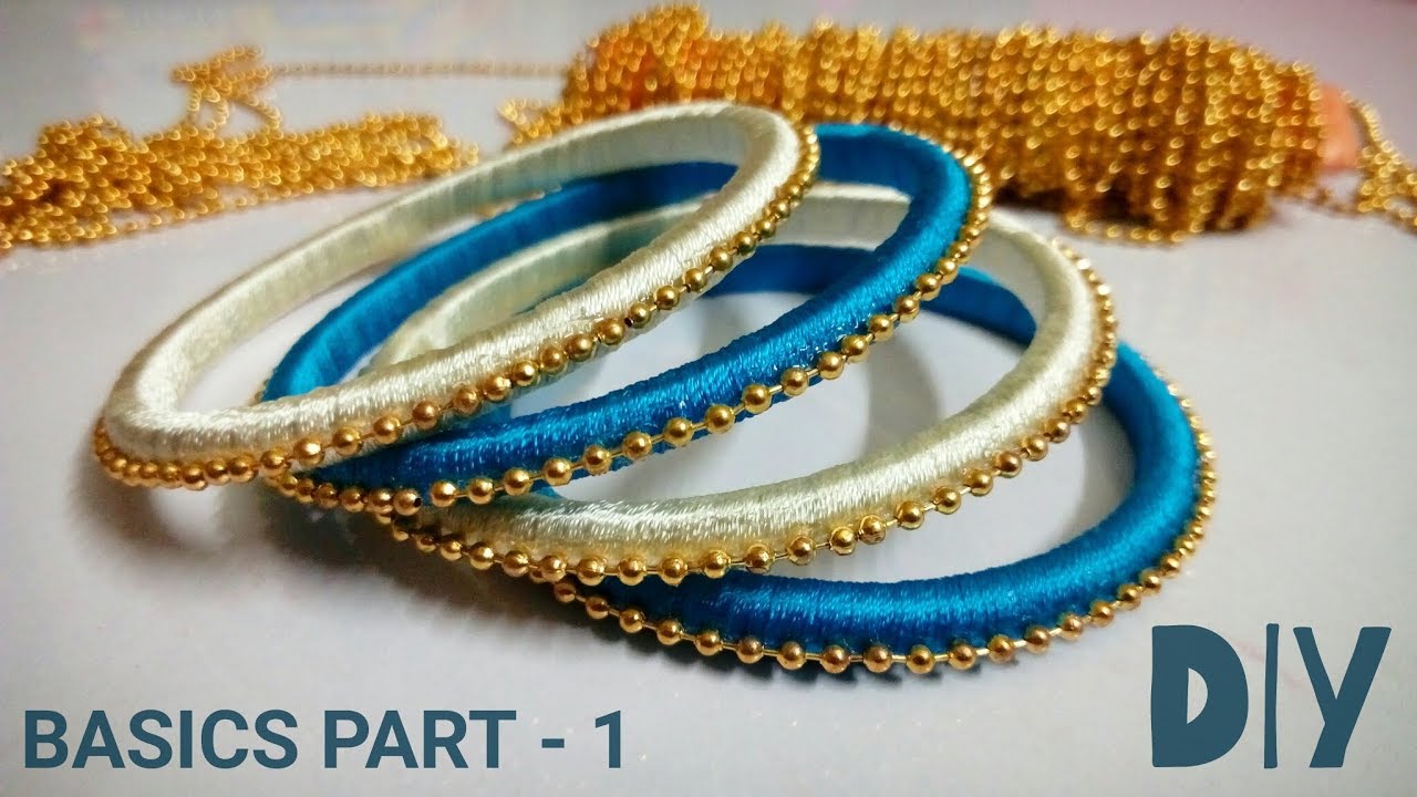 Making Of Simple Silk Thread Bangles At Home||Fancy Bangles..! - YouTube