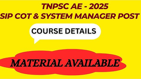 TNPSCAE CTSE-2025System managerpost coursedetails#tnpscae2025#eee#ece material#testbatch#testseries