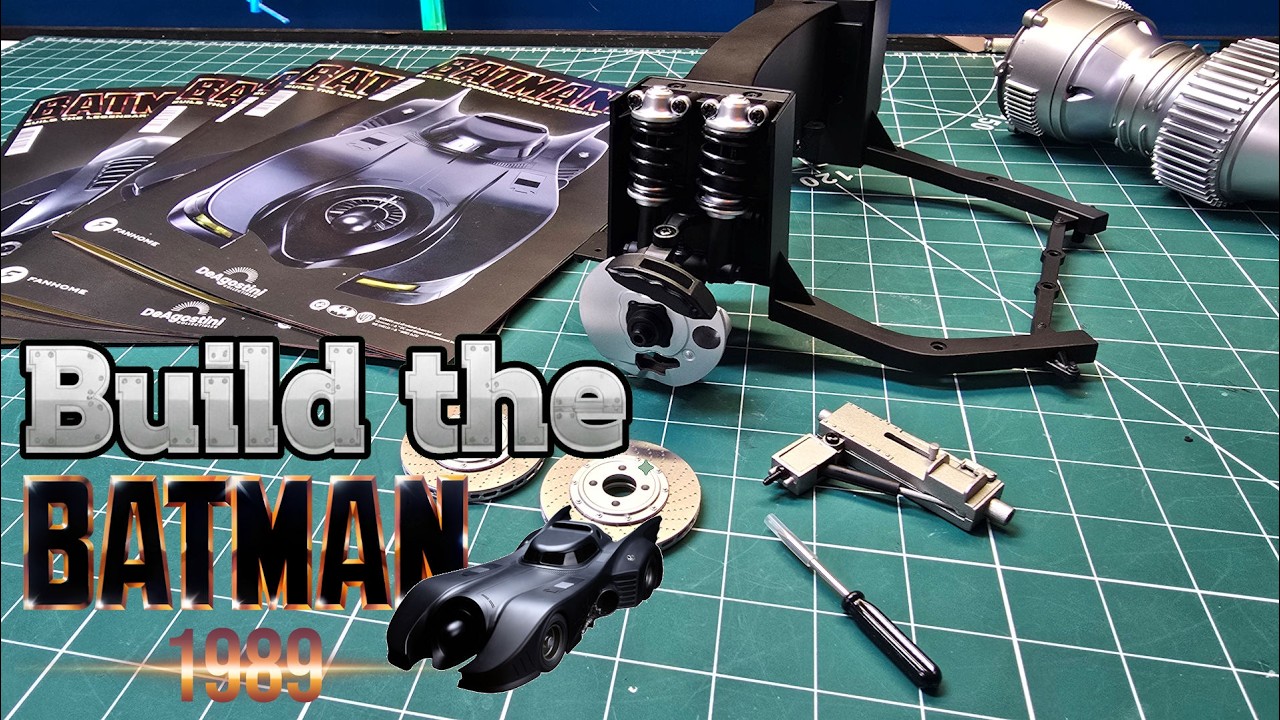 Соберите Бэтмобиль из фильма Тима Бертона «Бэтмен» в масштабе 1:8 — Набор 5 — Этапы 15-20