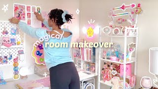 Extreme Room Makeover Magical Girl Aesthetic New Bed Desk, Diys & Pastel Pinterest Vibes