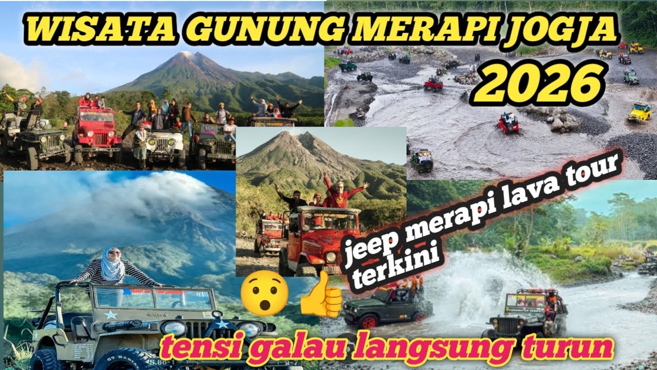 Trip wisata bandung-jogja (jeep merapi lava tour) 