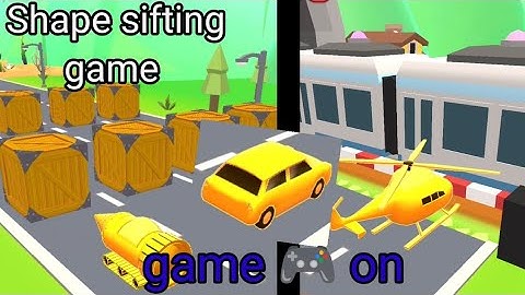 Shape sifting game, Racing shape gameplay walkthrough Speedrun world game video,