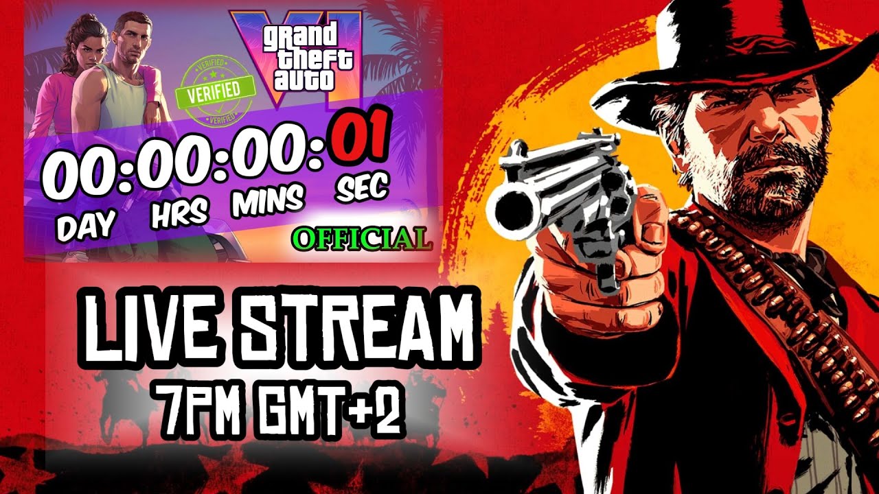Red Dead Redemption 2 LIVE + GTA 6 RELEASE COUNTDOWN LIVE🔴 & (GTA 6
