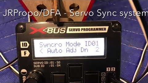 Demonstration of JR Propo Servo Synchronization System by Frank Noll