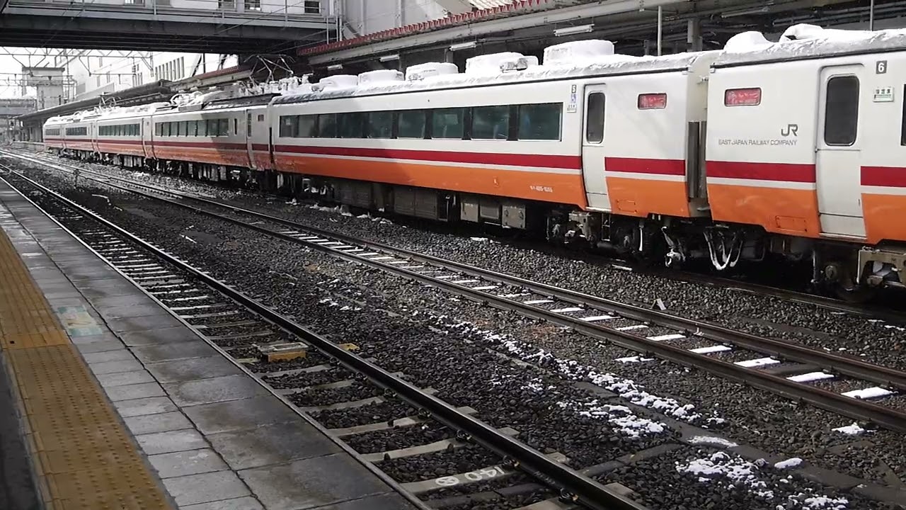 JR東日本485系6両(元きぬがわ日光車) 快速あいづライナー会津若松行