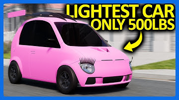 I Built the LIGHTEST Car in BeamNG...