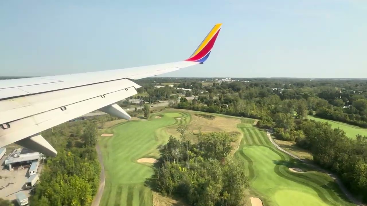 Southwest Boeing 737 approach and landing into Buffalo 