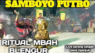 RITUAL PEMANGGILAN MBAH BLENGUR UNTUK DIMASUKAN KETUBUH PEMAIN JARANAN SAMBOYO PUTRO