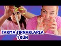 TAKMA TIRNAKLARLA 1 GÜN GEÇİRMEK ! | Umikids Mira ile Vlog