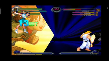 MVC2 100% combo Ken, Sakura, Ryu team shoto