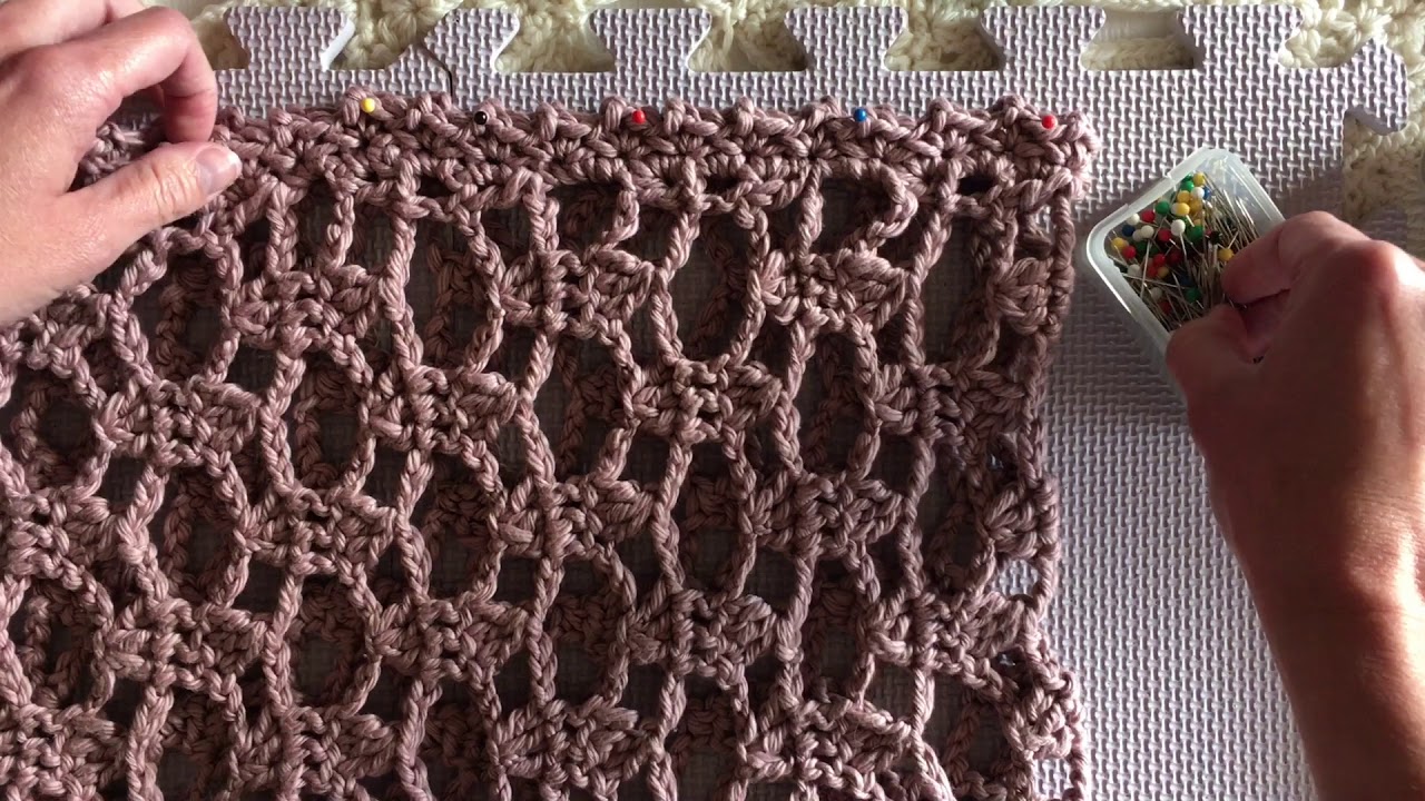 How To Steam Block Cotton Yarn For Crochet Or Knit