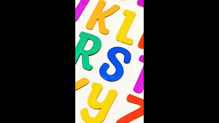 Let's Color the Letters of the Alphabet with Colorful Paints #shorts #learnabc