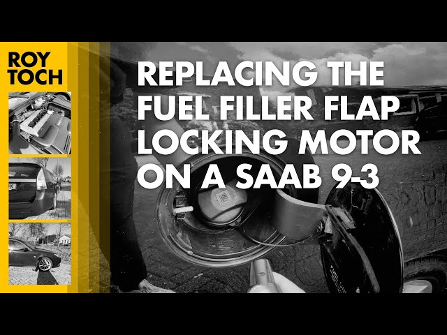 Replacing the fuel filler flap locking motor on a 2008 Saab 9-3 Sport