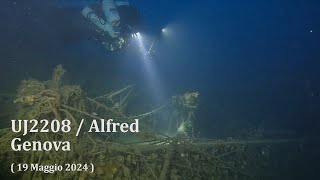 UJ2208 / Alfred  Genova (19052024) relitto wreck Kriegsmarine UBoot Jäger cacciasommergibili