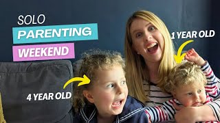 SOLO PARENTING FOR THE WEEKEND WITH TWO KIDS | NEW ROUTINE | Claire Williams