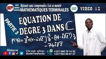 Maths Terminale #13: Nombres Complexes - Exercice 1- Equation degré 3 question 3/3