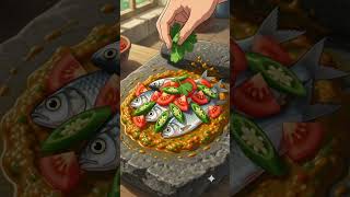 Indian Village style fish recipe 🐟🌿🍲 | Ghibli style |
