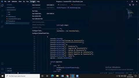 Programa Inventario | C# | POO | Ejemplo