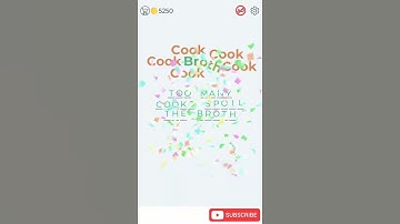 Dingbats Level 333 Cook Broth Cook Walkthrough