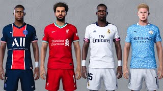 FIFA 20 KIT CONVERTED FOR FIFA 14 SEASON 20/21 (HOME, AWAY, THIRD, GK)