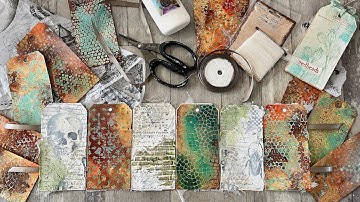 Halloween Concertina Tag Book - Part 2 Construction and Binding