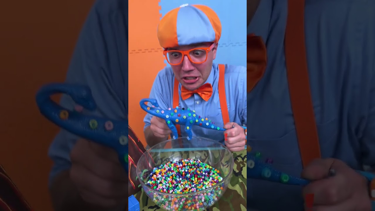 Someone Call Dr. Blippi 😷 Dino Toy Adevntures 🦖  #blippi #shorts #toys Blippi Kids Videos