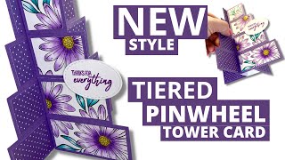 NEW Tiered Pinwheel Card Tutorial | Impress Your Friends &amp; Family with This Fun and Creative Design!