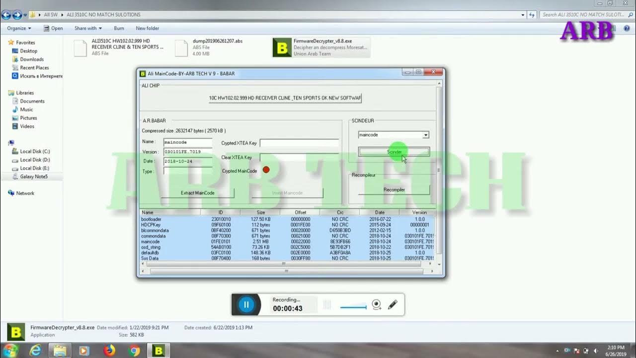 How To Change Hardware Version Ali3510C Chip Receiver Ali3510C Change